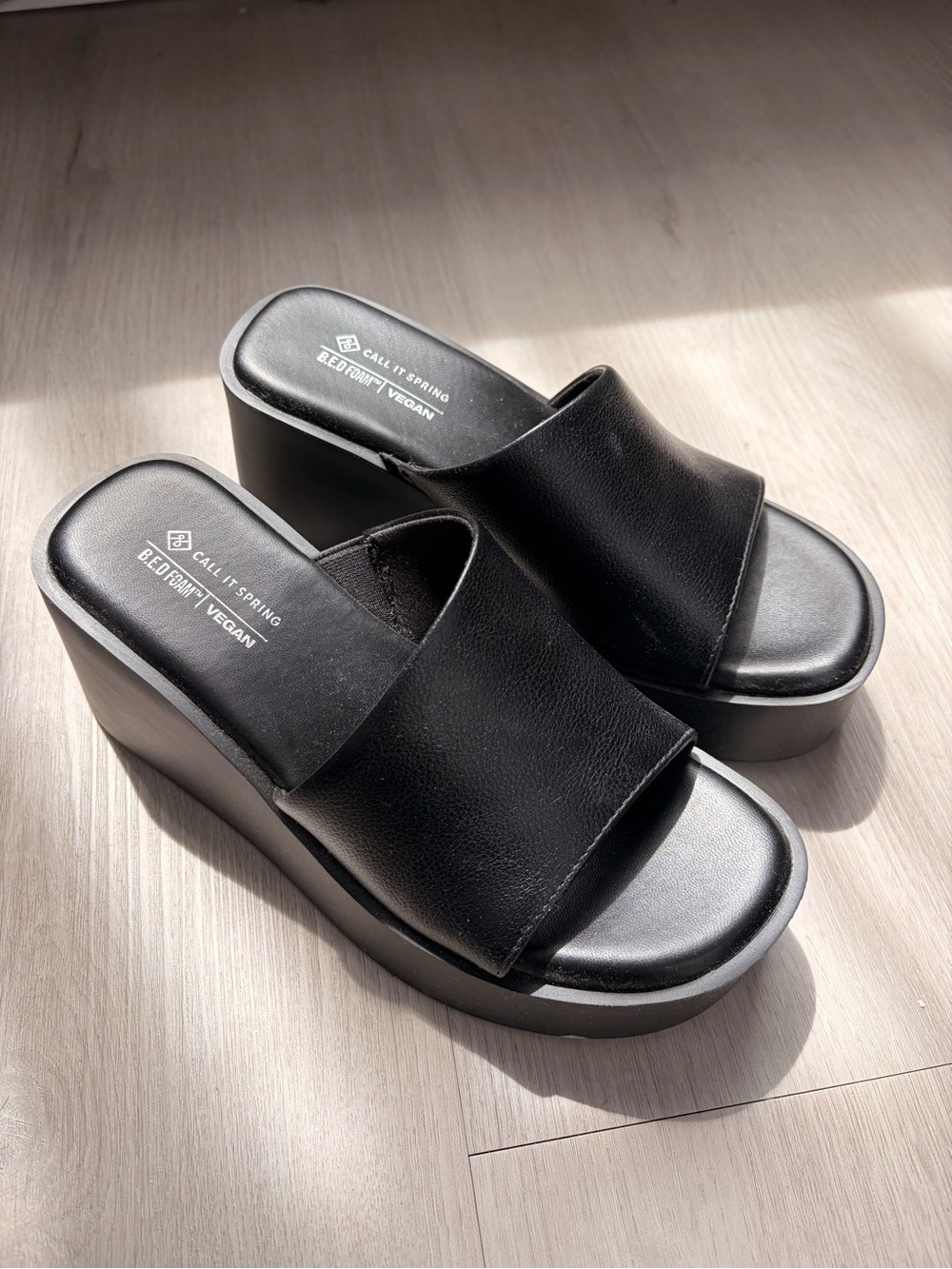 Call it Spring y2k Wedge Platform Sandals